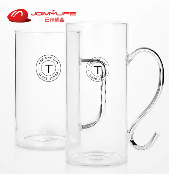 简约时尚耐热透明情侣杯套装