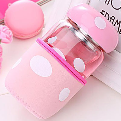 蘑菇韩版时尚迷你便携玻璃水杯