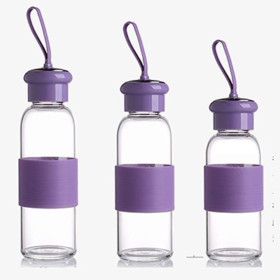  炫彩防烫糖果水瓶玻璃水杯