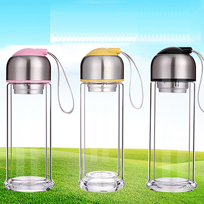 韩版创意双层过滤耐热随手杯