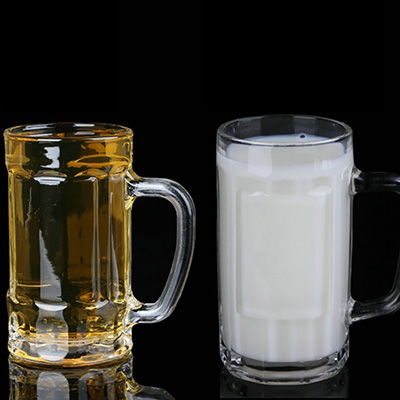 带把扎啤杯透明玻璃杯水杯