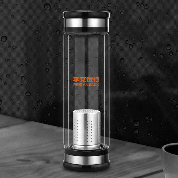 平安银行双层玻璃杯定制案例