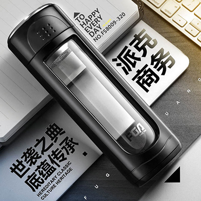 高档商务通透高硼硅玻璃杯