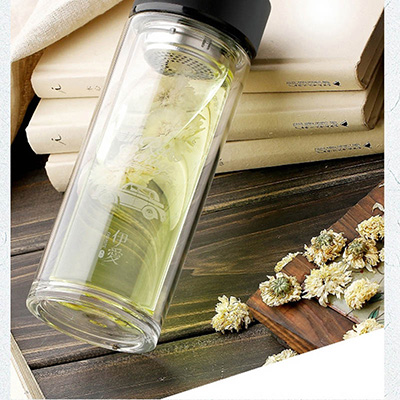 双层玻璃杯便携水晶杯