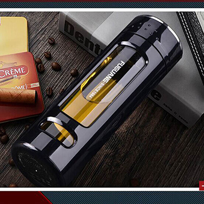 便携过滤创意水杯双层耐热茶杯