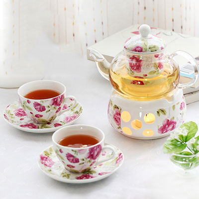  玻璃花茶茶具定制