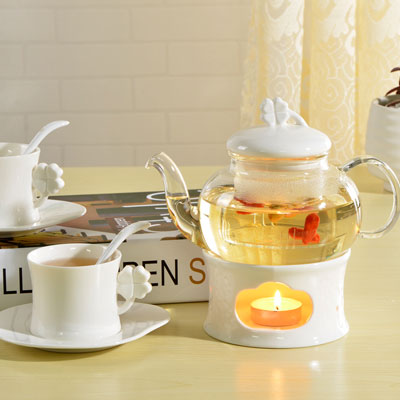 欧式花茶玻璃茶具定制