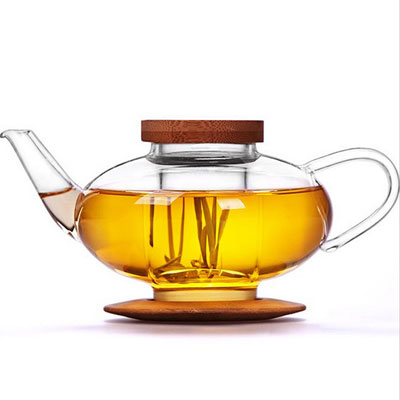 小玻璃花茶壶定制