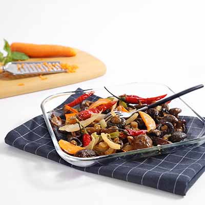 耐高温烤盘 玻璃微波炉方形餐盘