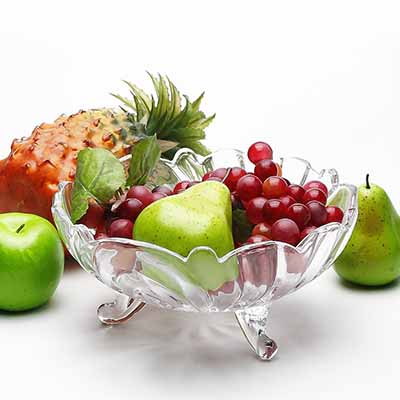 创意欧式客厅透明玻璃果盘