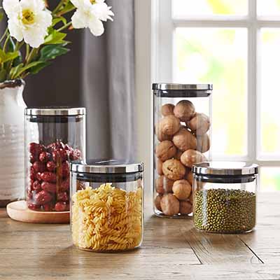 厨房食品玻璃密封罐
