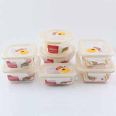 乐扣玻璃保鲜盒微波炉饭盒