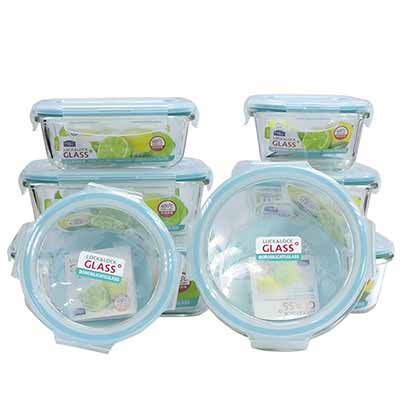 乐扣耐热玻璃保鲜盒微波炉餐盒
