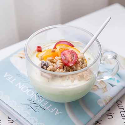 带把牛奶杯玻璃奶茶杯