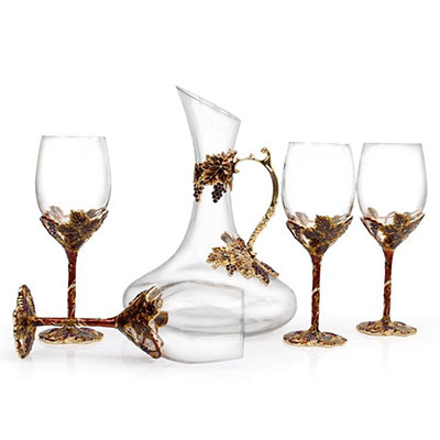 金色收获水晶酒具