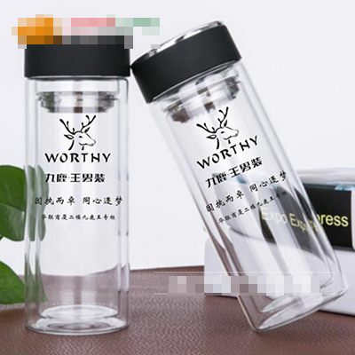 2019年8月 山东定制  九鹿王男装 玻璃杯定制