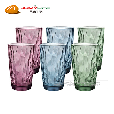 波米欧利.罗克钻石高杯炫彩玻璃杯定制