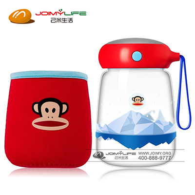 PaulFrank大嘴猴可爱玻璃杯创意水杯定制