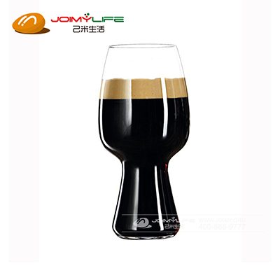 诗杯客乐世涛啤酒杯 黑啤酒杯水晶玻璃平底杯定制