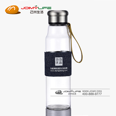 单层玻璃杯 茶杯 水杯 便携式骑士杯 车载杯 商务杯 600ML