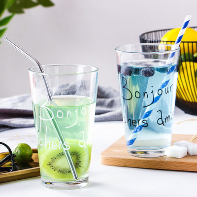 耐高温玻璃水杯 牛奶早餐杯果汁杯厂家