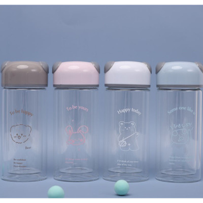 卡通玻璃杯定制 玻璃杯批发厂家 玻璃杯制作设计logo