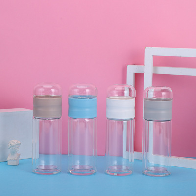 手提玻璃杯定制logo 礼品玻璃杯定做 广告水杯批发