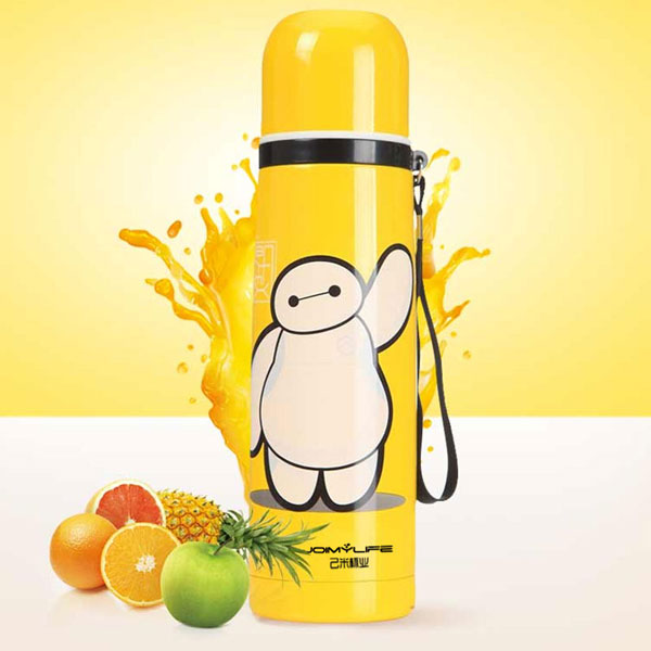 卡通大白不锈钢户外子弹头保温杯