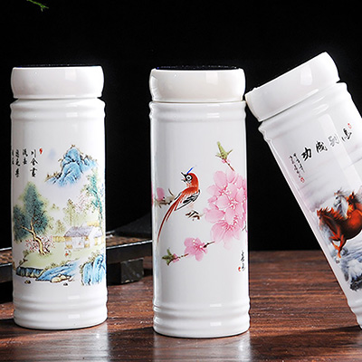 隔热双层全陶瓷内胆保温杯