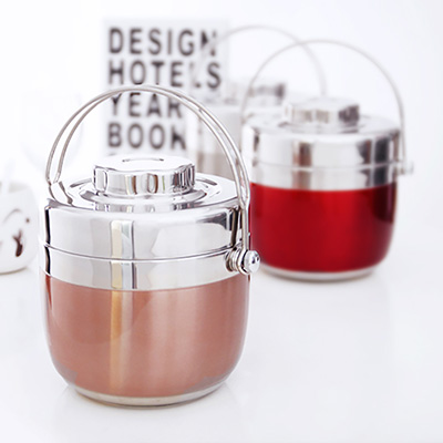 手提不锈钢保温提锅饭盒双层便当盒