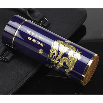 情侣龙凤镀金真空保温杯