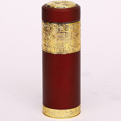 红色紫砂保温杯