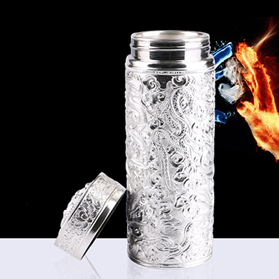 纯银升级九龙杯