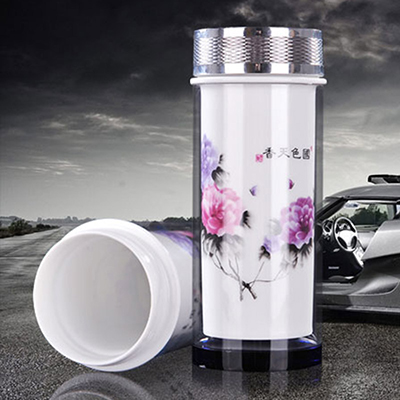 双层陶瓷办公杯