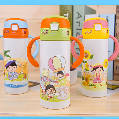 儿童吸管手柄保温杯