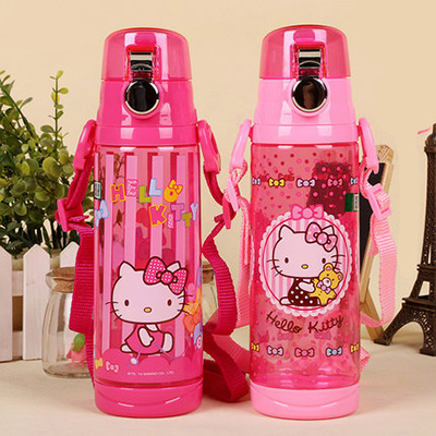 塑料杯子儿童弹盖直饮水杯