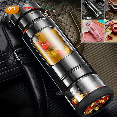 2019年8月  多功能便携式透明保温杯商务礼品 定做