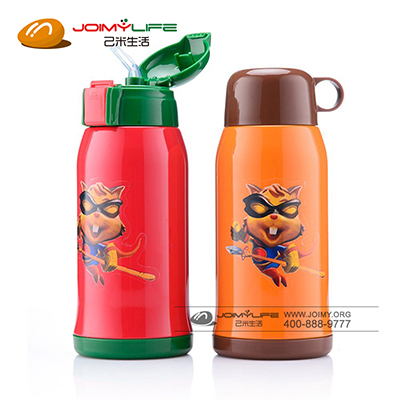 儿童保温杯 背带卡通杯子 保温杯定制