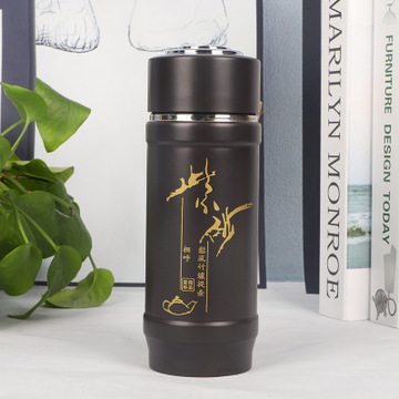 高端精品不锈钢紫砂杯广告礼品保温杯便携式户外随行杯可定制ogo