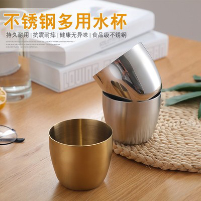 304不锈钢水杯 西餐韩式杯子 简单经典杯子 咖啡奶茶饮料杯