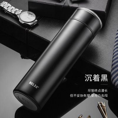 智能测温保温杯定制 大容量女ins学生便携316不锈钢水杯定制 商务茶杯批发