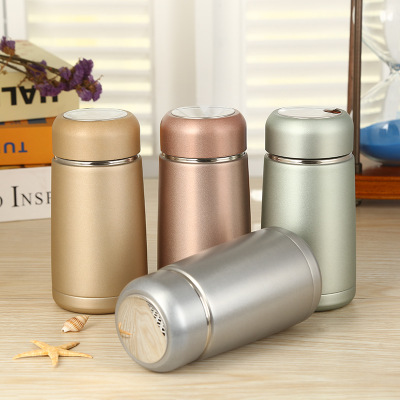 情侣杯迷你女士杯 不锈钢保温杯定制LOGO 水杯广告促销刻字