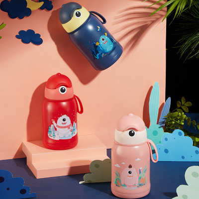 新款儿童卡通保温杯 316不锈钢学生保温壶 创意双