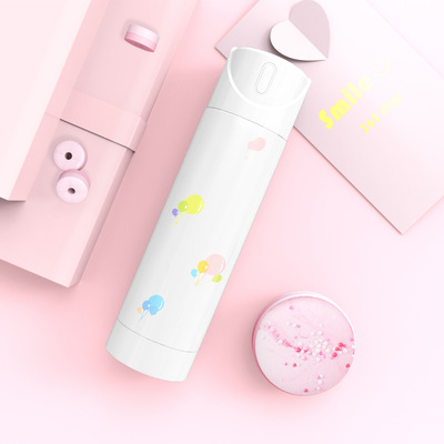 智能喝水提醒测温保温杯 LED触摸温度显示不锈钢