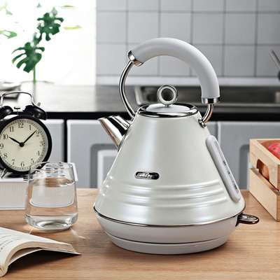 北欧新款复古电热水壶 304不锈钢烧水壶家用水壶自动断电