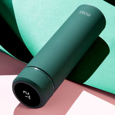 智能测温保温杯 学生简约清新杯子 便携创意个性潮流水杯