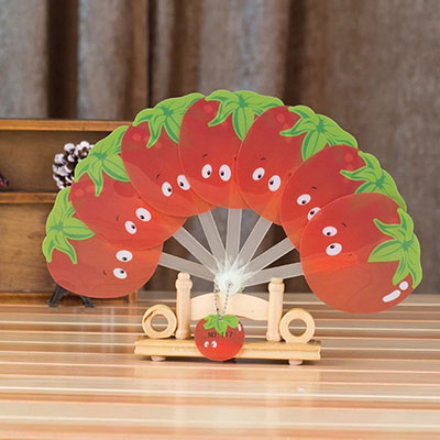 <b>创意卡通塑料七骨折叠扇</b>