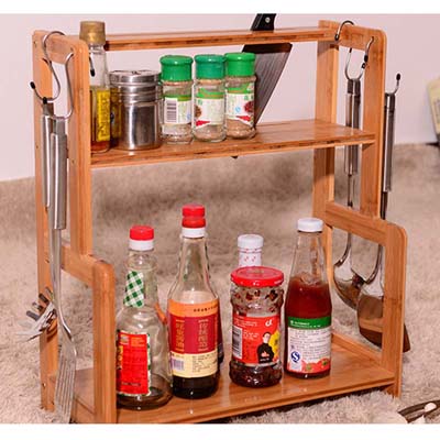 木质双层调料架