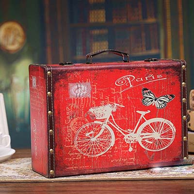 复古木质旅行收纳箱