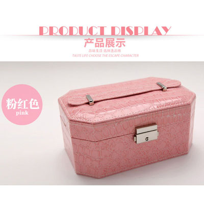 欧式首饰品收纳盒 韩国公主手提双层首饰盒 木质